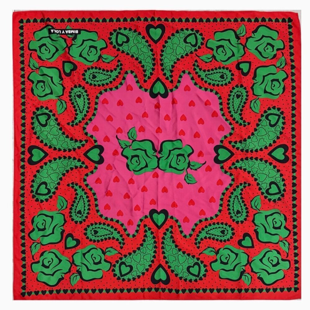 Bimba Y Lola 🌹 Bandana / Folk Print Scarf Anthropologie